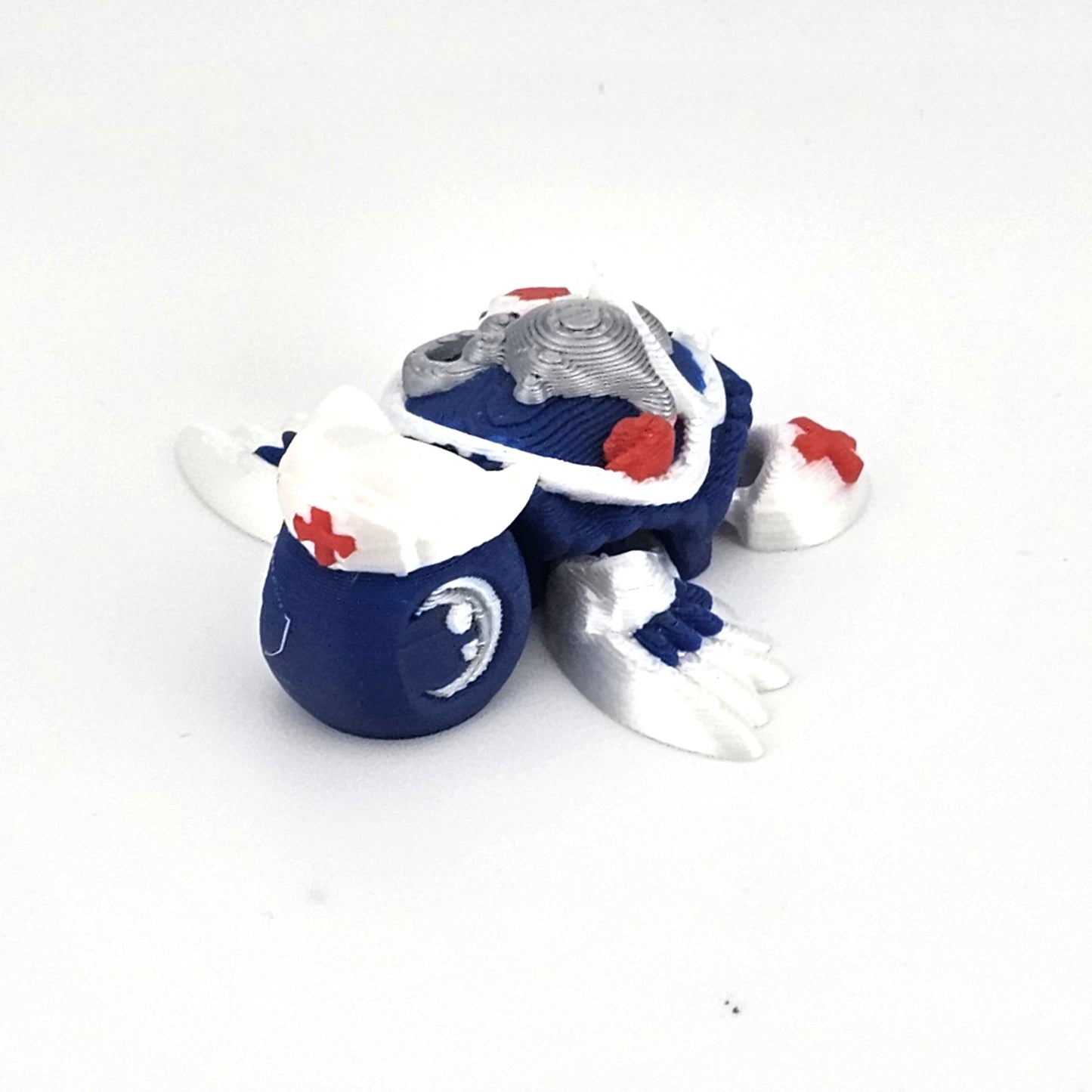 Prospect 3D - 3D Printed Service Mini Sea Turtle – Sea Turtle Shores Collection (Army, Navy, Marine, Air Force, Coast Guard, Police)