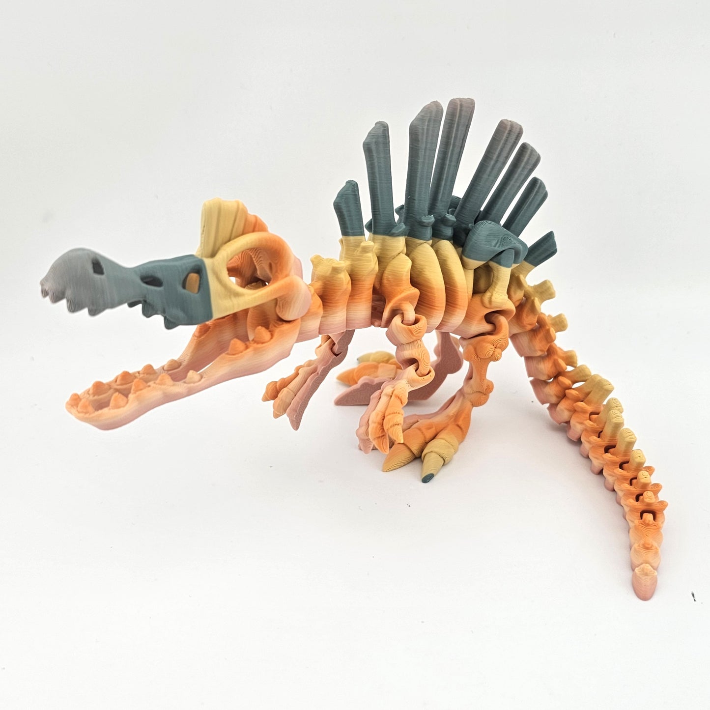 Prospect 3D - The Bone Yard - Large Stewart's 4 Inches Tall Dinosaur Skeleton with Detailed Bone Structure and Playful Grin for Dino Enthusiasts
