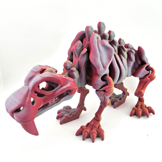 Prospect 3D - Jumbo Sabertooth Skeleton – 3D Printed Fossil Model (Bone Yard Collection)