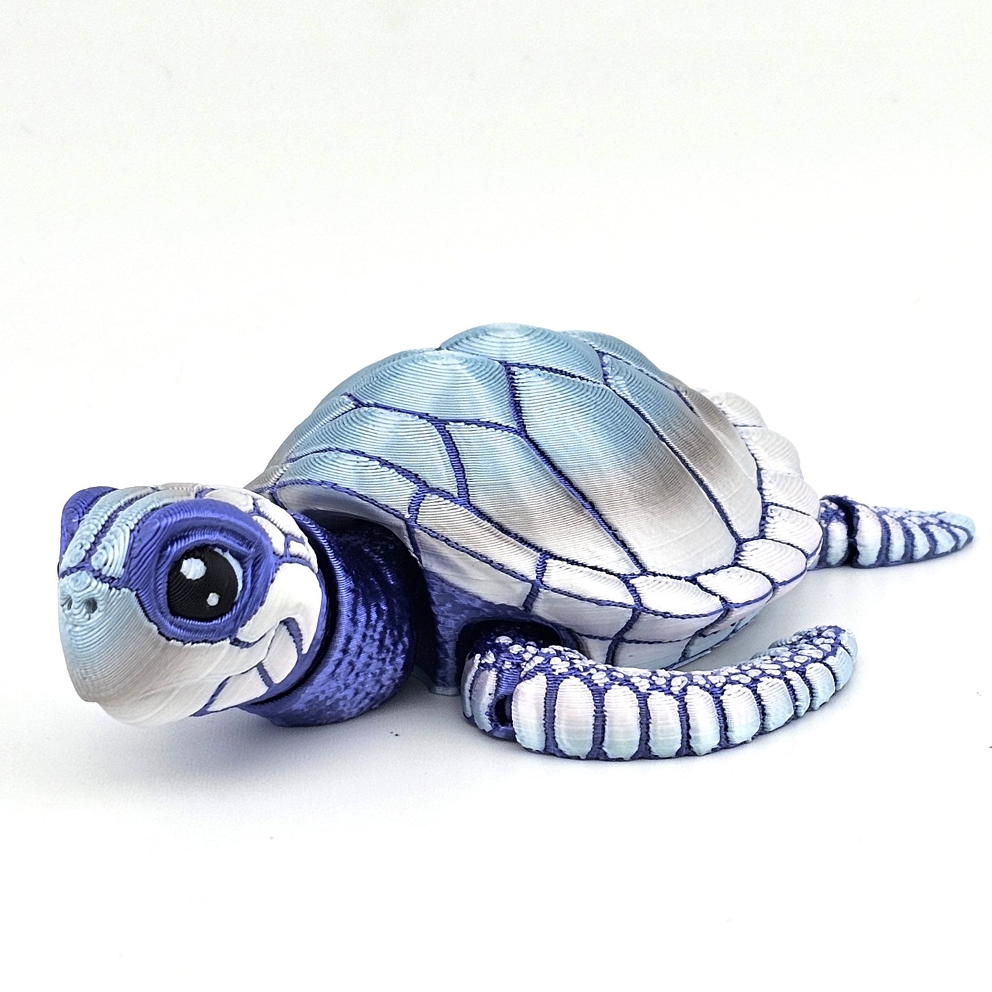 Prospect 3D - Baby Sea Turtle Articulated Figure - 3D Printed - Sea Turtle Shores Collection - 5x4.75x1.5 Dimensions