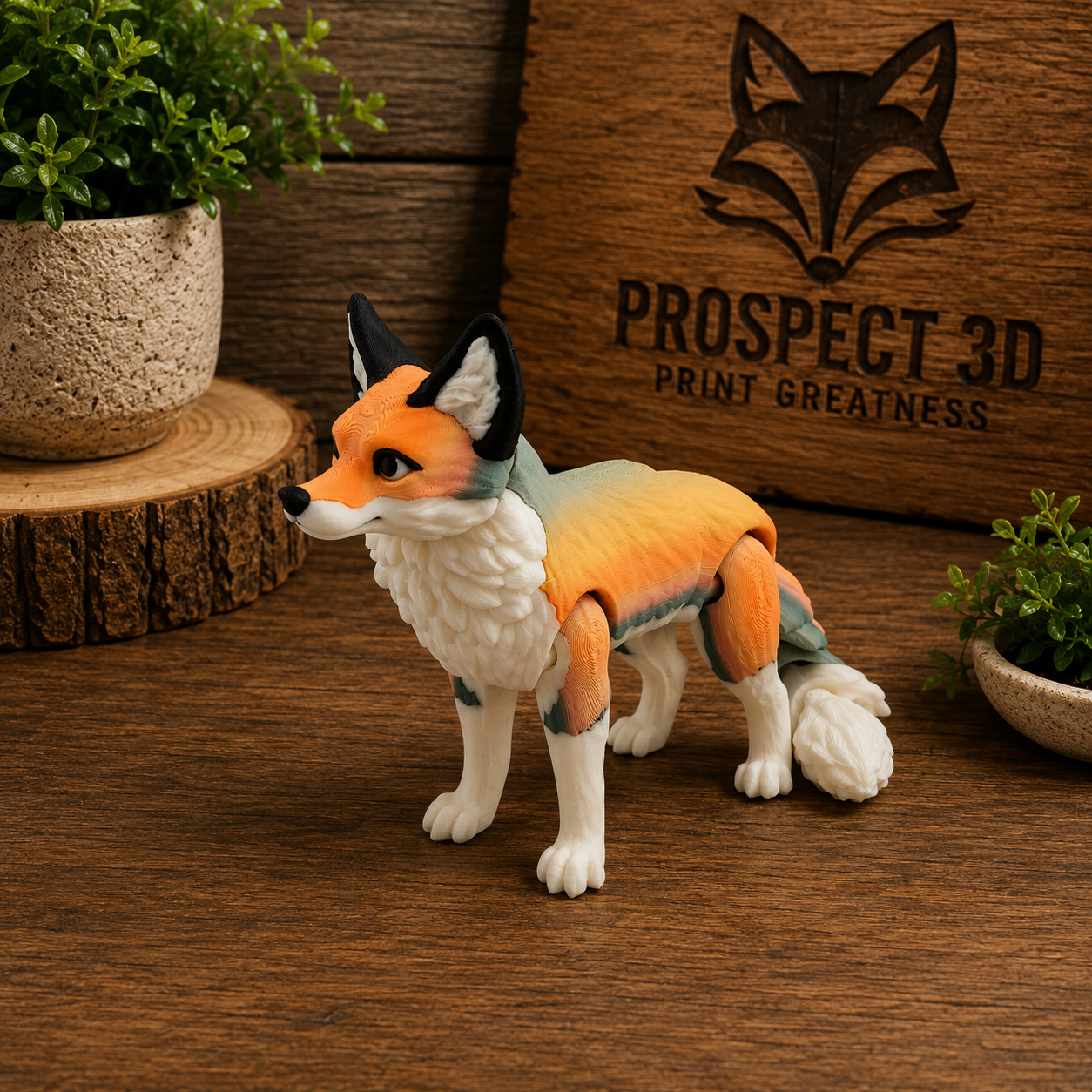 Prospect 3D - Wolves Den - Realistic Fox - Beautiful Home Décor