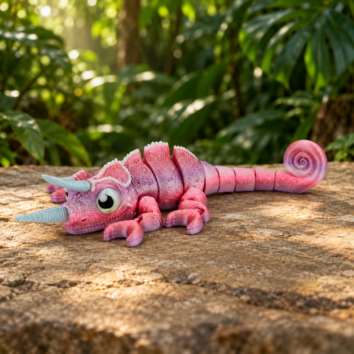 Articulated Chameleon – 10.5–13 Inch 3D-Printed Animal