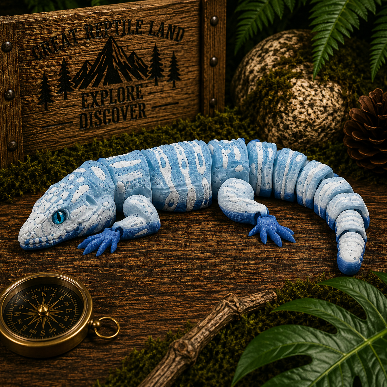 Prospect 3D - 3D Printed Lizard Babies – Adorable Bearded Dragons, Horned Lizards & More (5" Wide, 6–8" Long)