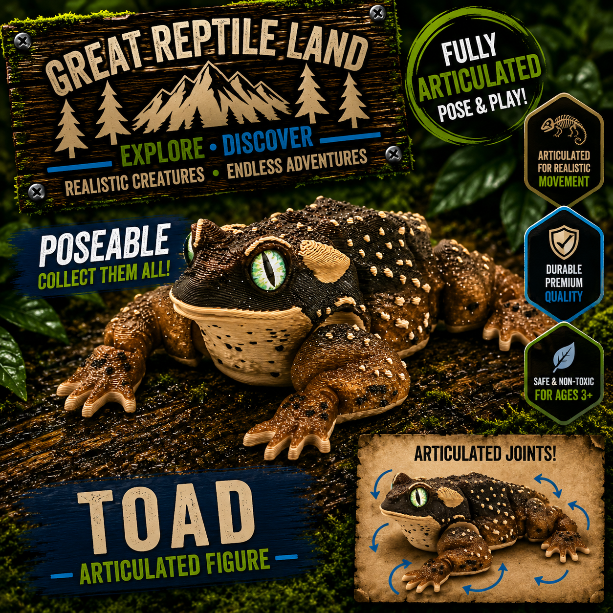 Prospect 3D - 3D Printed Frogs – Great Reptile Land Collection