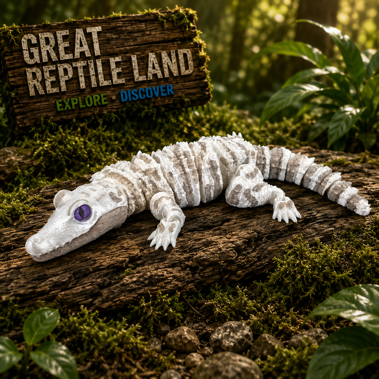 Prospect 3D - 3D Printed Alligator Figurine – 9.5" Long - Great Reptile Land