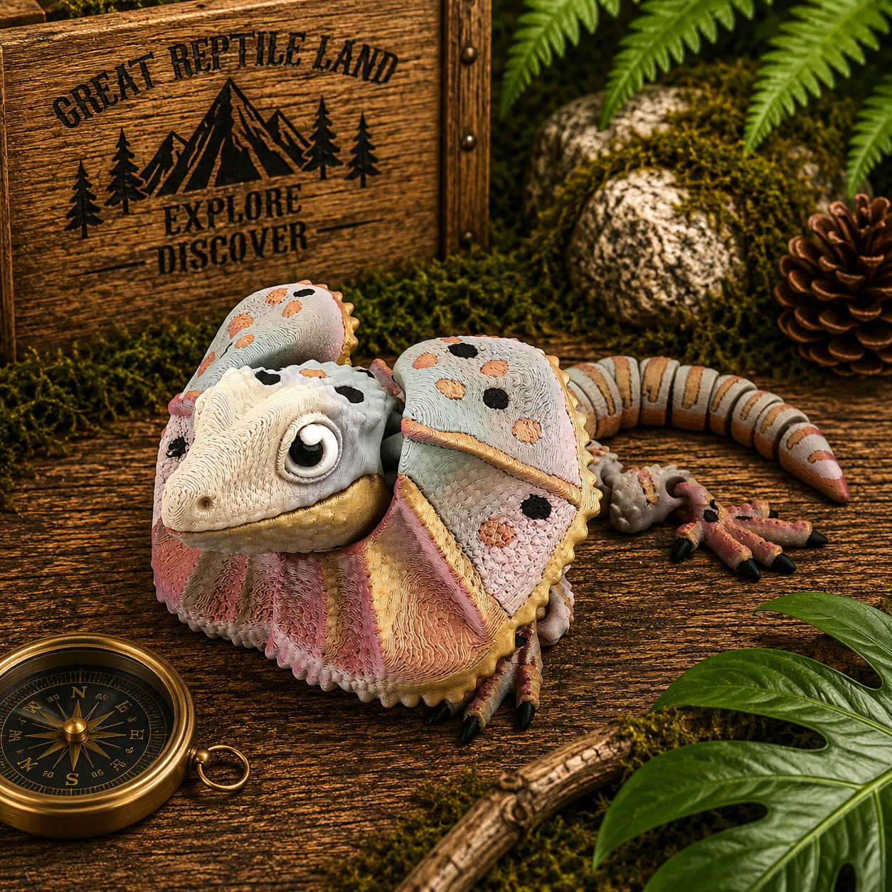 Prospect 3D - 3D Printed Lizard Babies – Adorable Bearded Dragons, Horned Lizards & More (5" Wide, 6–8" Long)