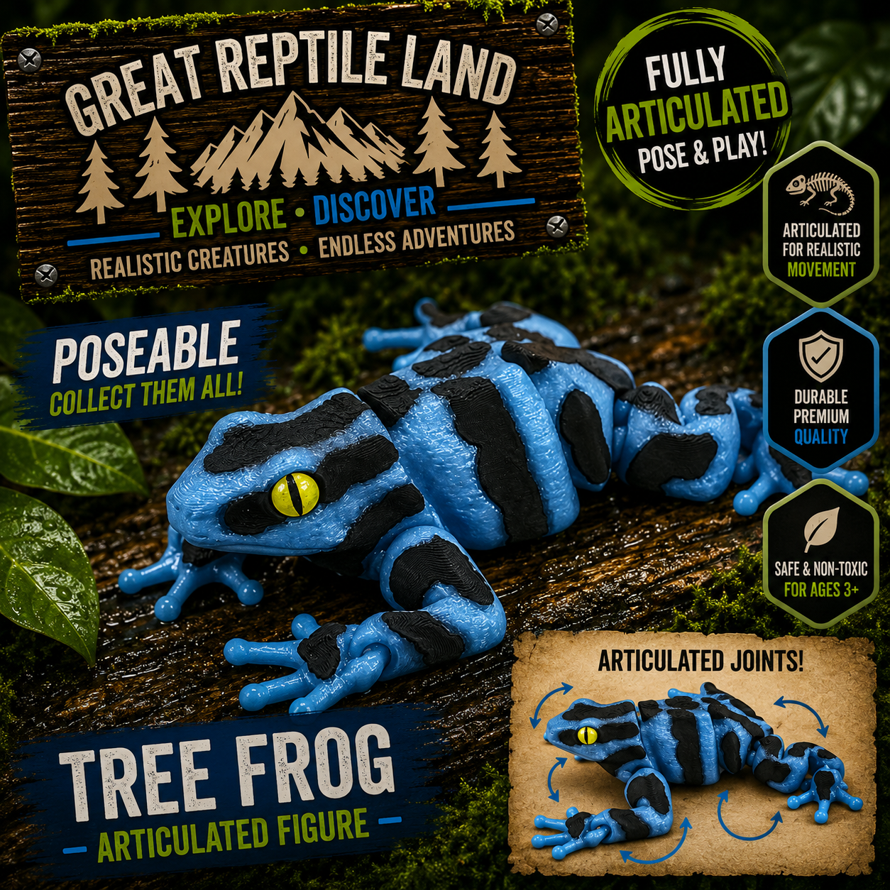 Prospect 3D - 3D Printed Frogs – Great Reptile Land Collection