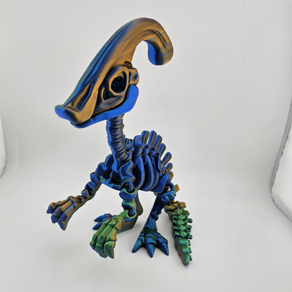 Prospect 3D - The Bone Yard - Jumbo Petey's 11 Inch Tall Dinosaur Skeleton with Detailed Bone Structure and Playful Grin for Dino Enthusiasts