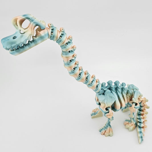Prospect 3D - The Bone Yard - Large Benny's 9 Inches Tall Dinosaur Skeleton with Detailed Bone Structure and Playful Grin for Dino Enthusiasts