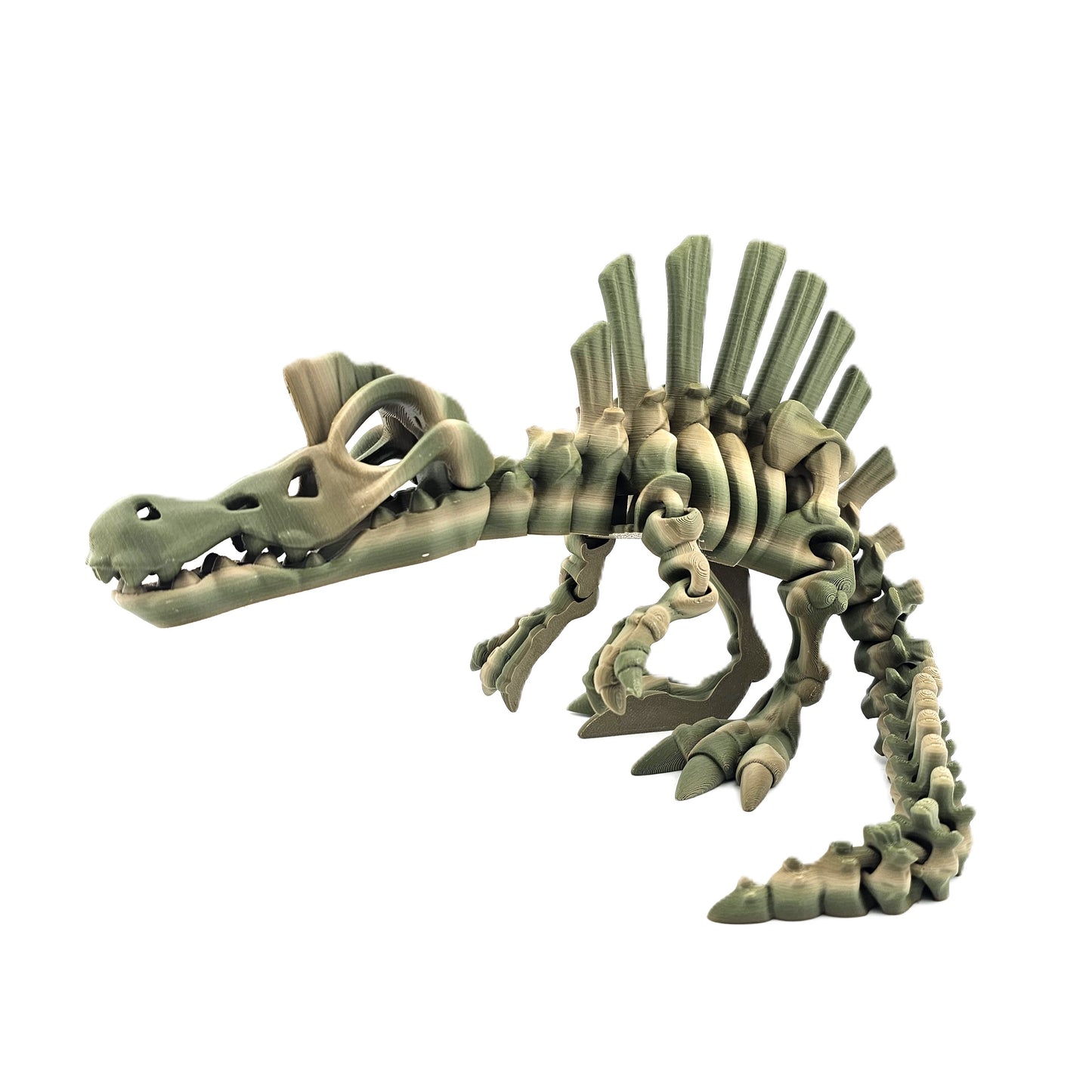 Prospect 3D - The Bone Yard - Jumbo Stewart's 7 Inches Tall Dinosaur Skeleton with Detailed Bone Structure and Playful Grin for Dino Enthusiasts