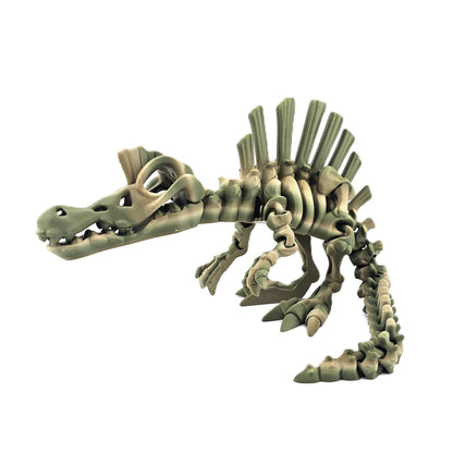 Prospect 3D - The Bone Yard - Jumbo Stewart's 7 Inches Tall Dinosaur Skeleton with Detailed Bone Structure and Playful Grin for Dino Enthusiasts