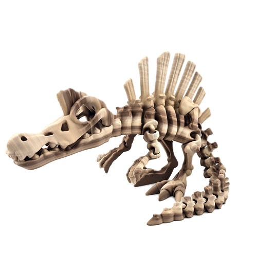 Prospect 3D - The Bone Yard - Jumbo Stewart's 7 Inches Tall Dinosaur Skeleton with Detailed Bone Structure and Playful Grin for Dino Enthusiasts
