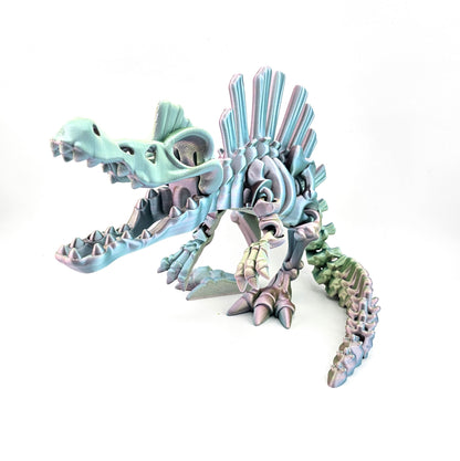 Prospect 3D - The Bone Yard - Jumbo Stewart's 7 Inches Tall Dinosaur Skeleton with Detailed Bone Structure and Playful Grin for Dino Enthusiasts