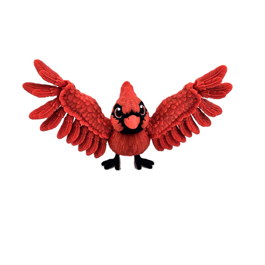 Prospect 3D - Soaring Skies - Cardinal - 7x3.5x3.5 Inches - 3D Printed Bird Decor for Home & Nature Lovers