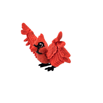 Prospect 3D - Soaring Skies - Cardinal - 7x3.5x3.5 Inches - 3D Printed Bird Decor for Home & Nature Lovers