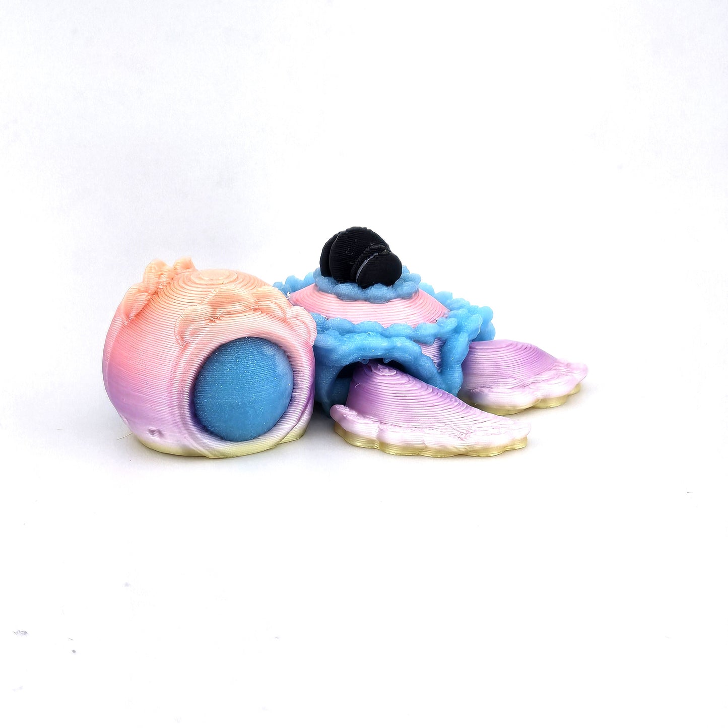 Prospect 3D - Sea Turtle Island - Bakery-Style Sea Turtle Figurine – 2" 3D Printed Mini