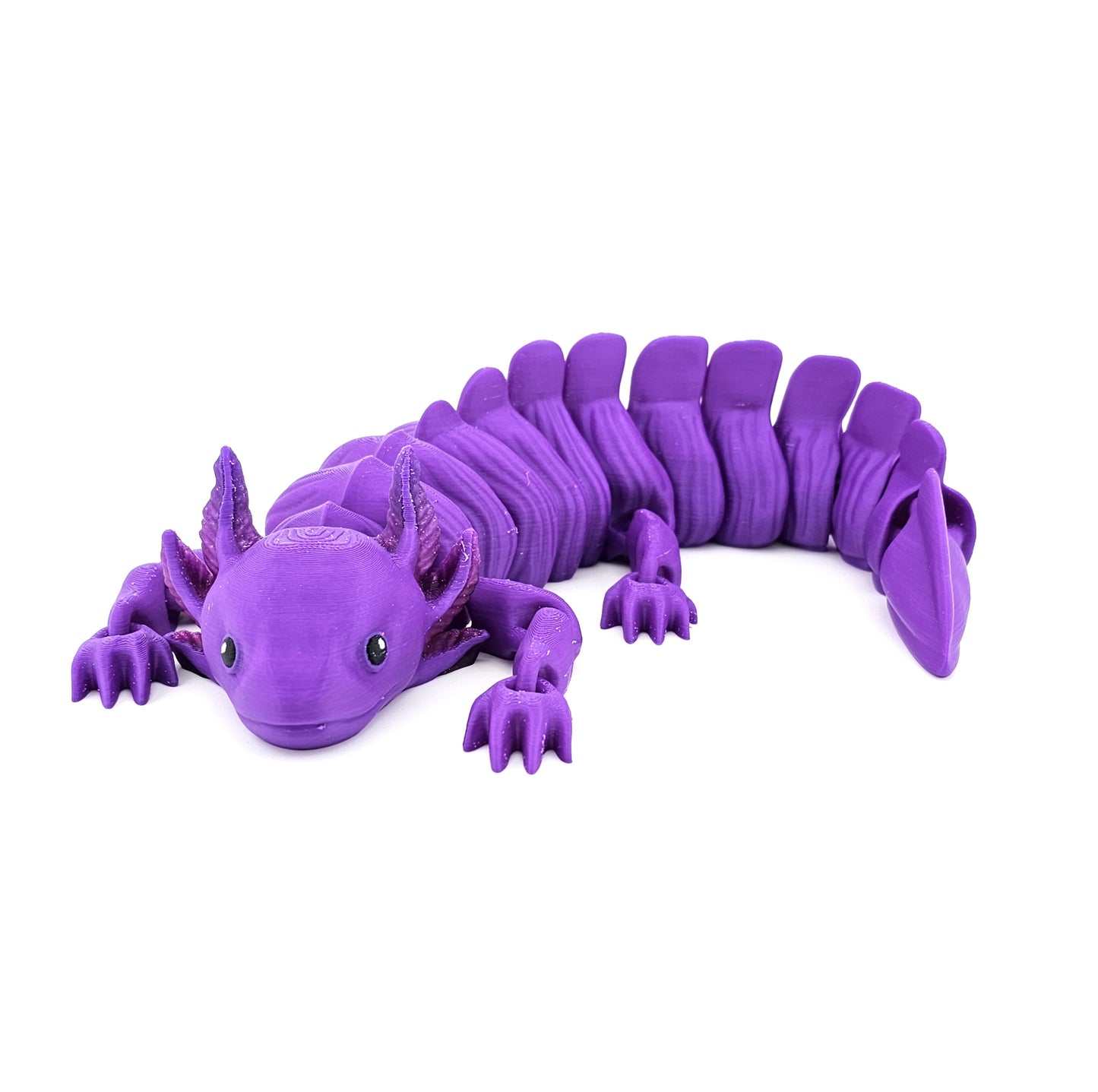 Prospect 3D - Large Articulated Axolotl Fidget Toy (13.5") - Sea Turtle Shores Collection