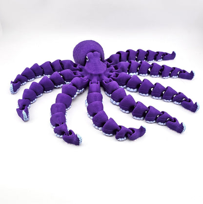 Prospect 3D -  Large 3D Printed Octopus Articulated Decor – Sea Turtle Shores Collection - 11 inches long