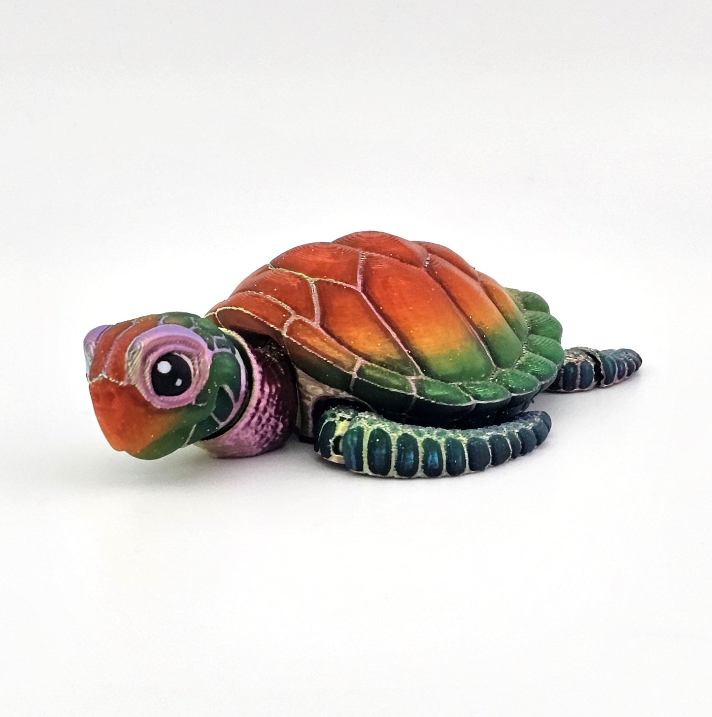 Prospect 3D - Baby Sea Turtle Articulated Figure - 3D Printed - Sea Turtle Shores Collection - 5x4.75x1.5 Dimensions