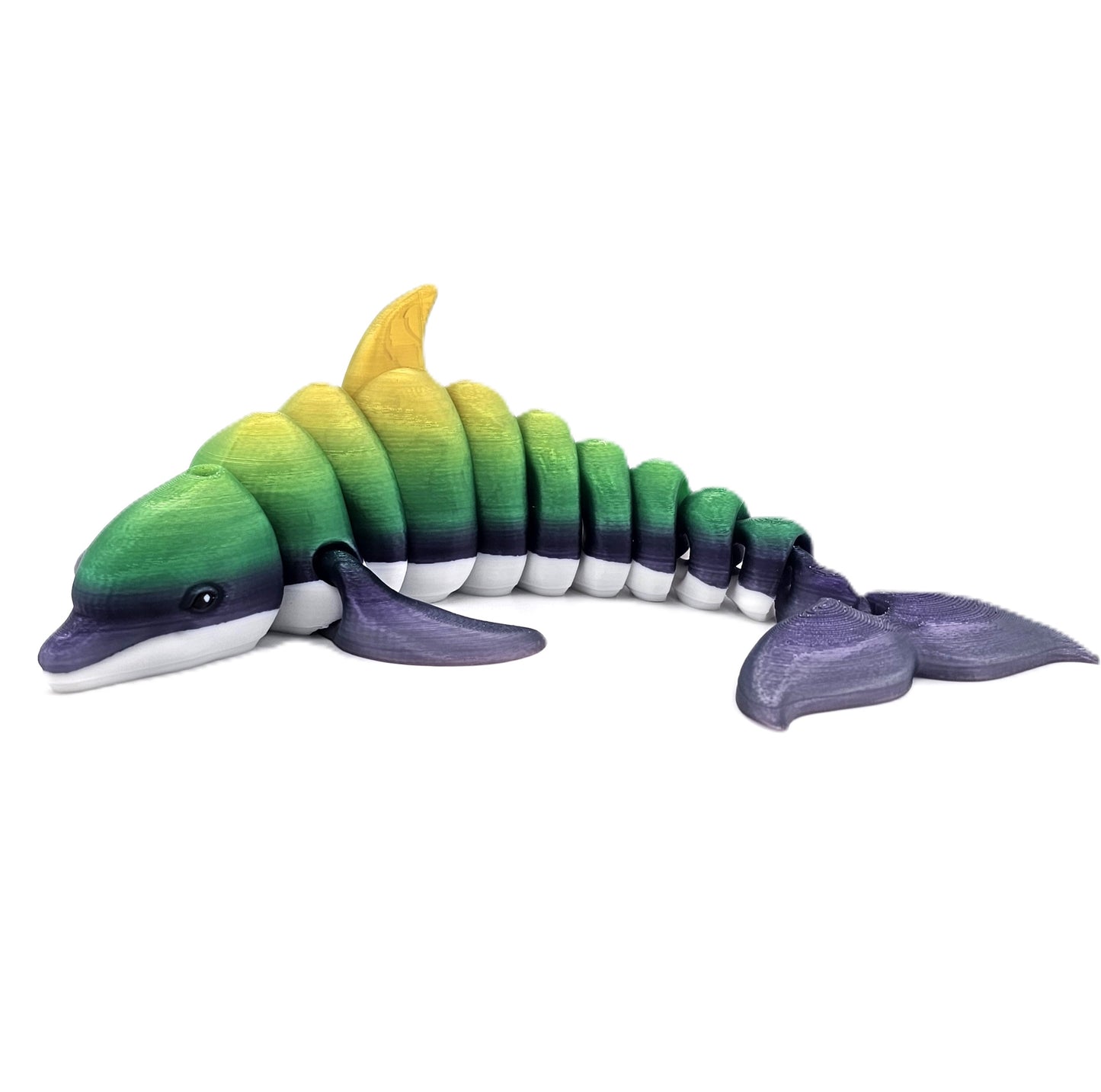 Prospect 3D - Realistic 3D Printed Dolphin Figurine - Sea Turtle Shores Collection - Dimensions: 12 inches long, 6.5 inches wide, 4 inches tall