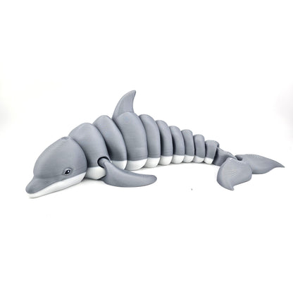 Prospect 3D - Realistic 3D Printed Dolphin Figurine - Sea Turtle Shores Collection - Dimensions: 12 inches long, 6.5 inches wide, 4 inches tall