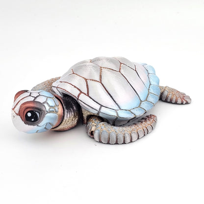 Prospect 3D - Baby Sea Turtle Articulated Figure - 3D Printed - Sea Turtle Shores Collection - 5x4.75x1.5 Dimensions