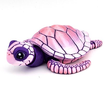 Prospect 3D - Baby Sea Turtle Articulated Figure - 3D Printed - Sea Turtle Shores Collection - 5x4.75x1.5 Dimensions