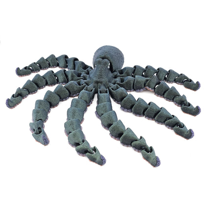 Prospect 3D -  Large 3D Printed Octopus Articulated Decor – Sea Turtle Shores Collection - 11 inches long