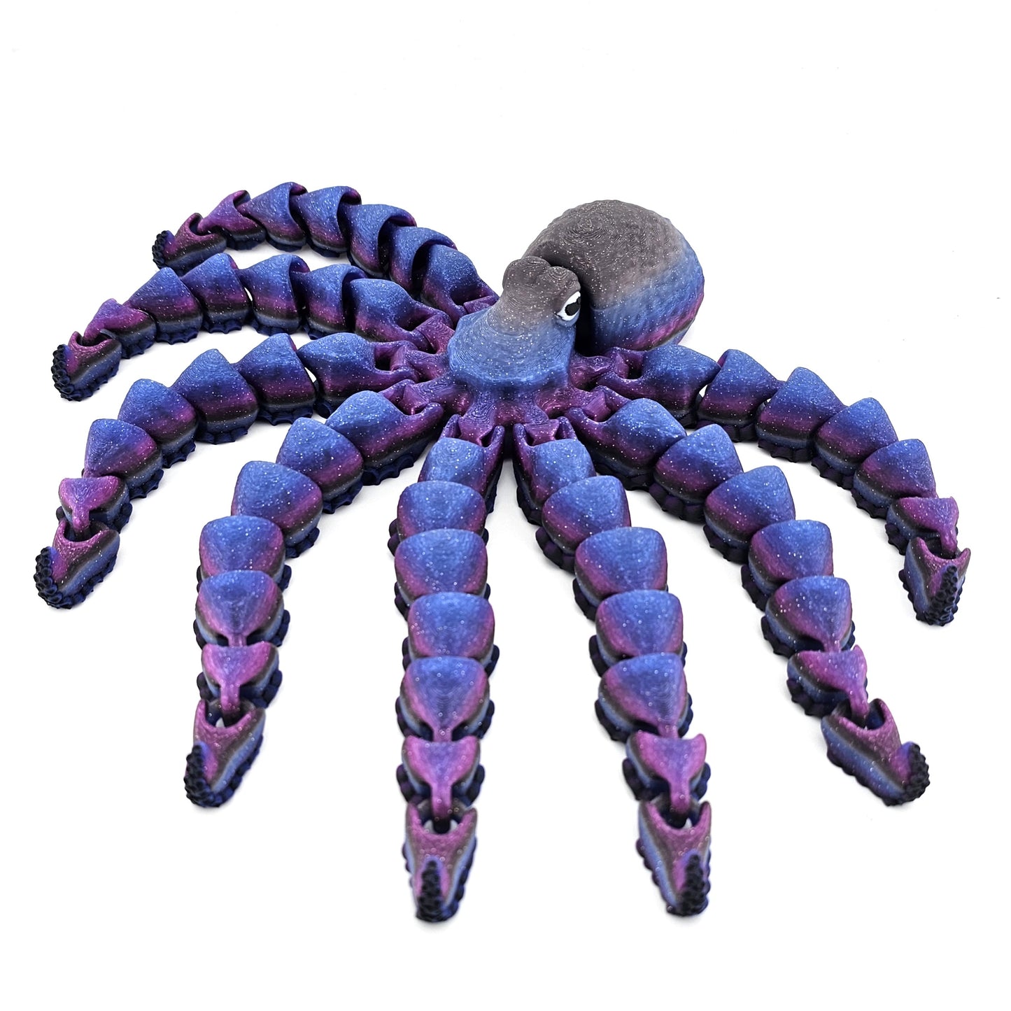 Prospect 3D -  Large 3D Printed Octopus Articulated Decor – Sea Turtle Shores Collection - 11 inches long