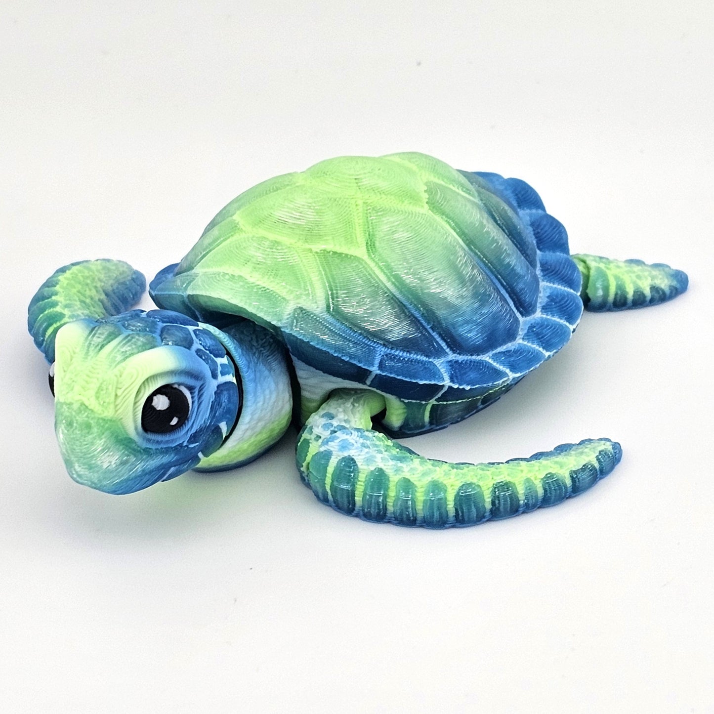 Prospect 3D - Baby Sea Turtle Articulated Figure - 3D Printed - Sea Turtle Shores Collection - 5x4.75x1.5 Dimensions