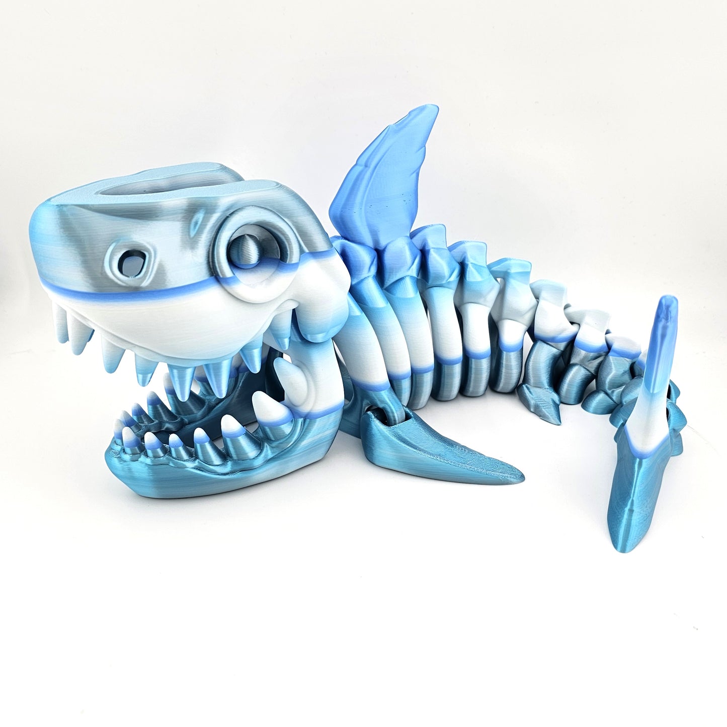 Prospect 3D - The Bone Yard - Jumbo Maximus Skeleton - 18 Inches Long - Articulated Megalodon Model for Display Enthusiasts