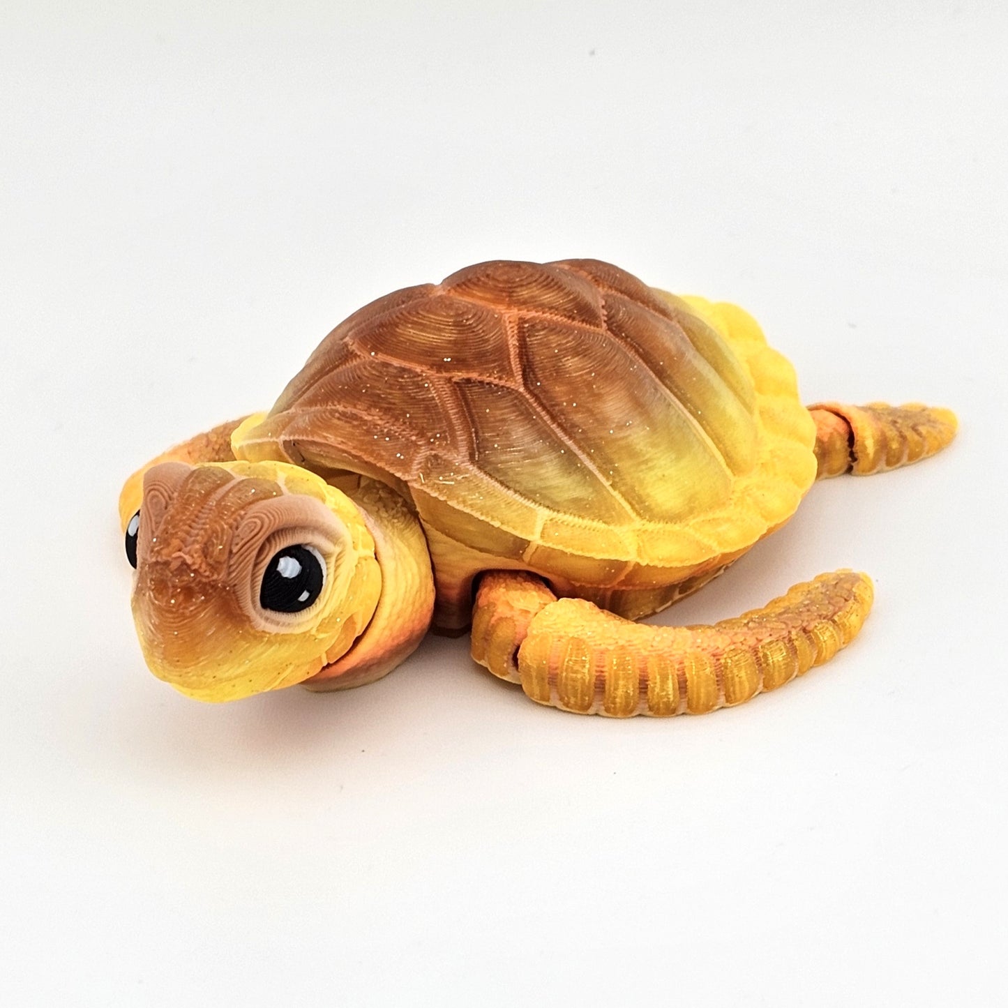 Prospect 3D - Baby Sea Turtle Articulated Figure - 3D Printed - Sea Turtle Shores Collection - 5x4.75x1.5 Dimensions