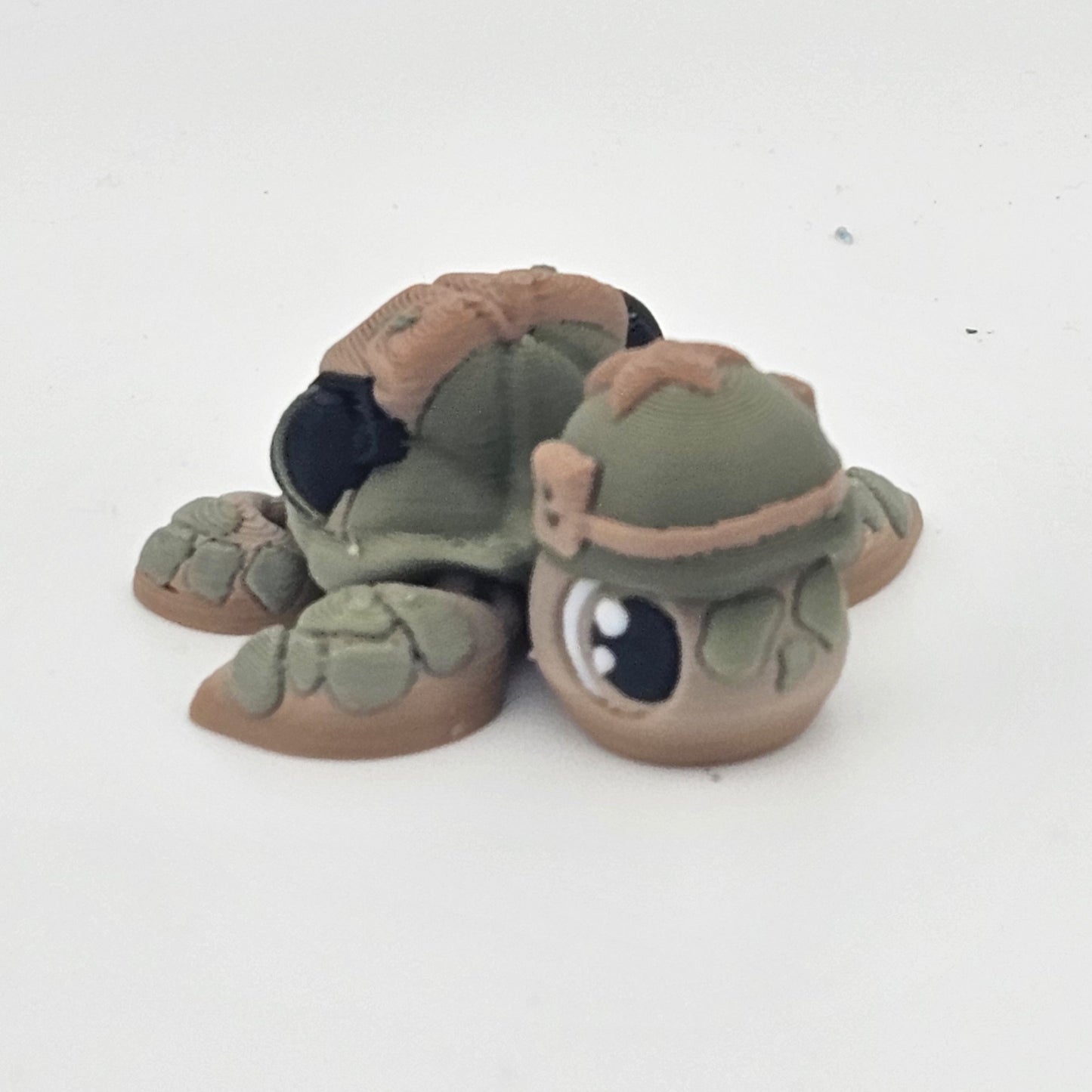 Prospect 3D - 3D Printed Service Mini Sea Turtle – Sea Turtle Shores Collection (Army, Navy, Marine, Air Force, Coast Guard, Police)