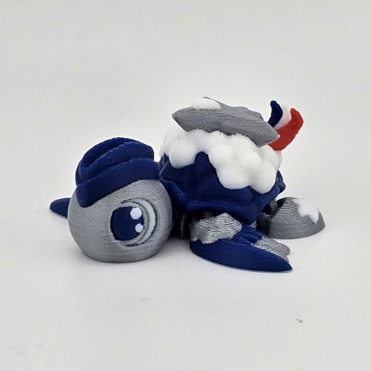 Prospect 3D - 3D Printed Service Mini Sea Turtle – Sea Turtle Shores Collection (Army, Navy, Marine, Air Force, Coast Guard, Police)