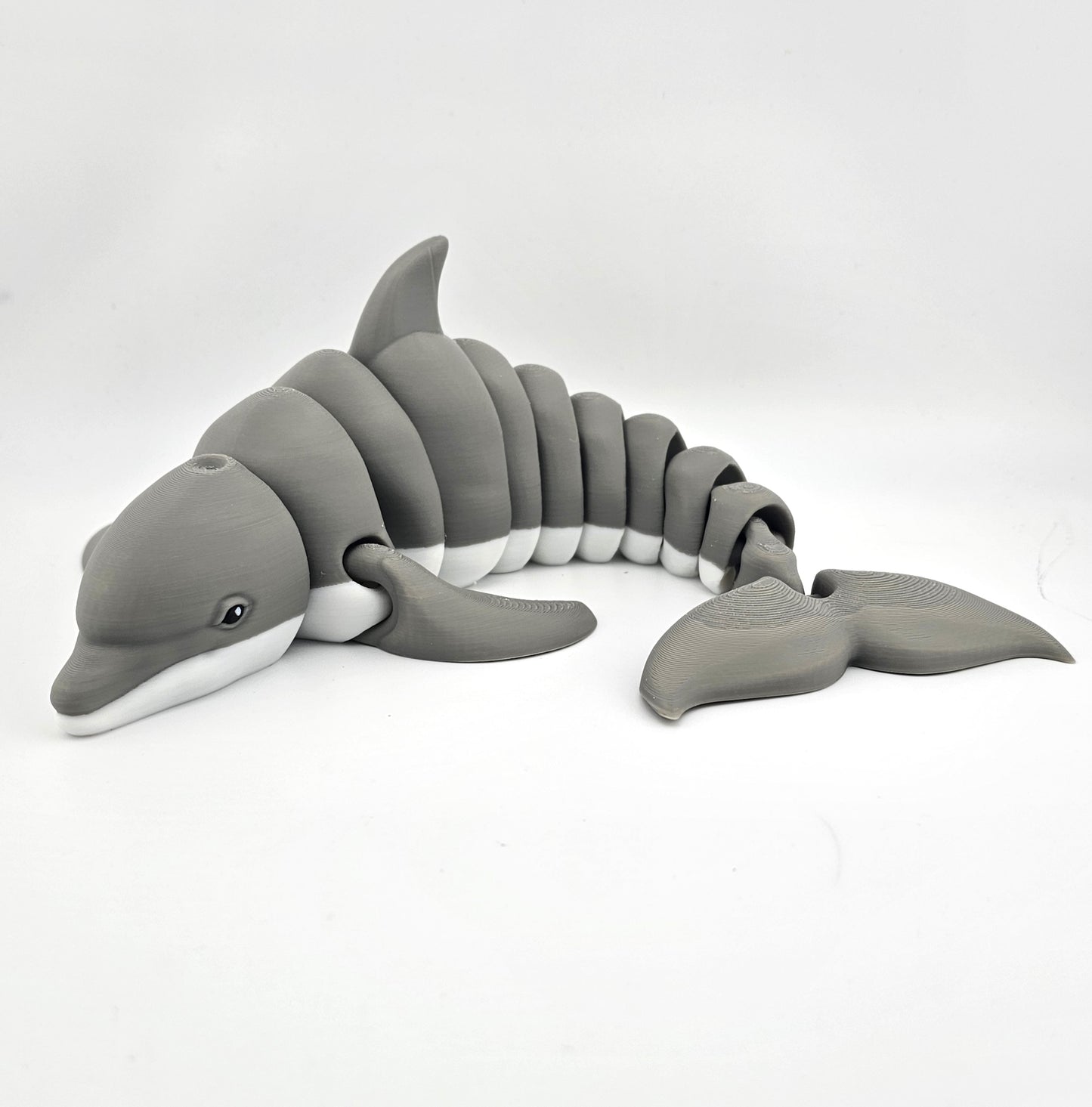 Prospect 3D - Realistic 3D Printed Dolphin Figurine - Sea Turtle Shores Collection - Dimensions: 12 inches long, 6.5 inches wide, 4 inches tall