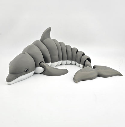 Prospect 3D - Realistic 3D Printed Dolphin Figurine - Sea Turtle Shores Collection - Dimensions: 12 inches long, 6.5 inches wide, 4 inches tall