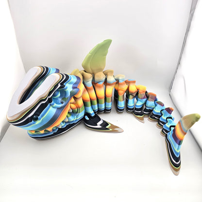 Prospect 3D - The Bone Yard - Jumbo Maximus Skeleton - 18 Inches Long - Articulated Megalodon Model for Display Enthusiasts