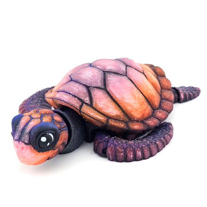Prospect 3D - Baby Sea Turtle Articulated Figure - 3D Printed - Sea Turtle Shores Collection - 5x4.75x1.5 Dimensions