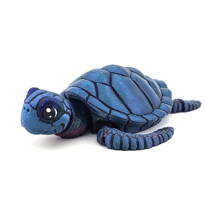 Prospect 3D - Baby Sea Turtle Articulated Figure - 3D Printed - Sea Turtle Shores Collection - 5x4.75x1.5 Dimensions