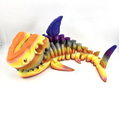 Prospect 3D - The Bone Yard - Jumbo Maximus Skeleton - 18 Inches Long - Articulated Megalodon Model for Display Enthusiasts