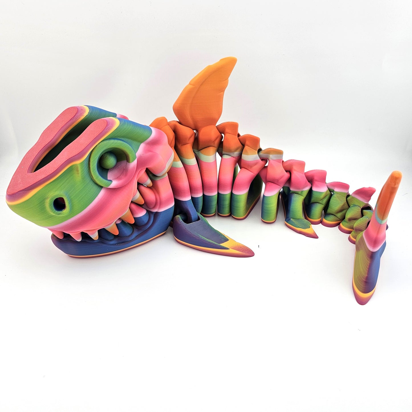 Prospect 3D - The Bone Yard - Jumbo Maximus Skeleton - 18 Inches Long - Articulated Megalodon Model for Display Enthusiasts