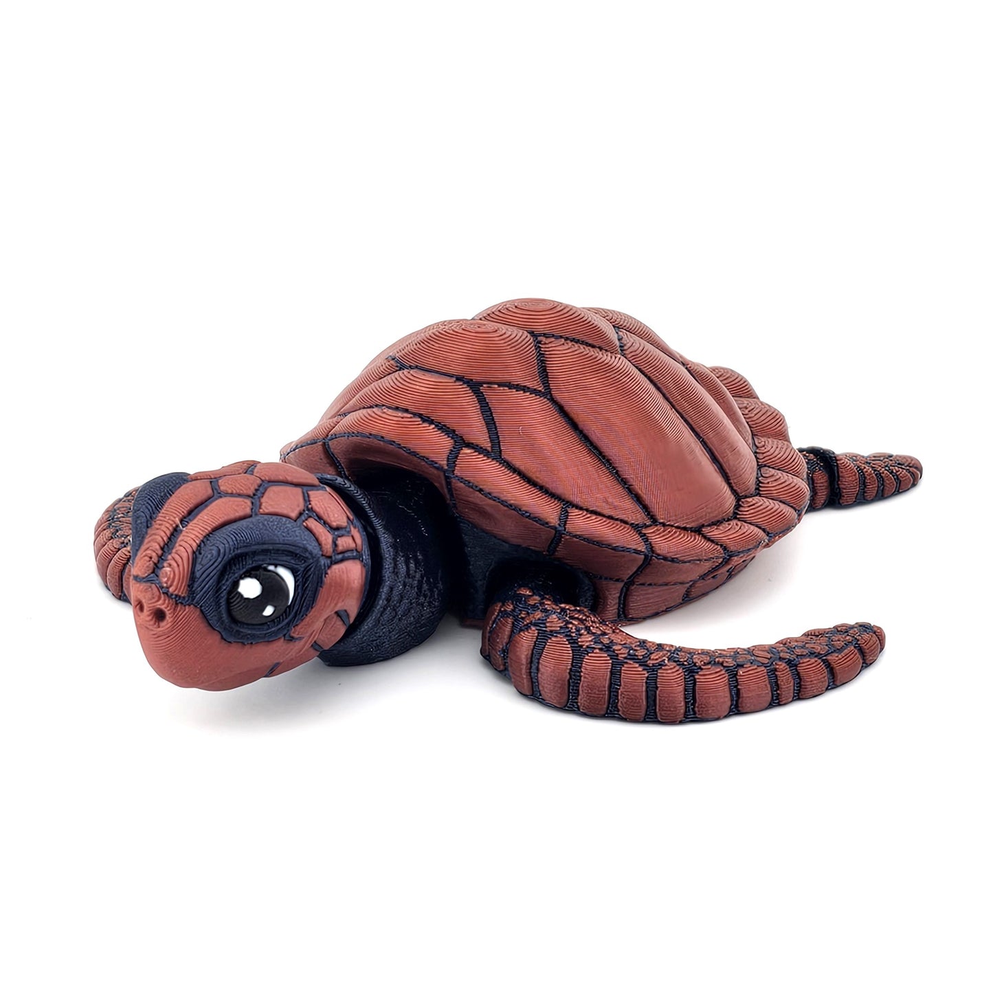 Prospect 3D - Baby Sea Turtle Articulated Figure - 3D Printed - Sea Turtle Shores Collection - 5x4.75x1.5 Dimensions