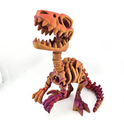 Prospect 3D - The Bone Yard - Jumbo Blue's 9 Inches Tall Dinosaur Skeleton with Detailed Bone Structure and Playful Grin for Dino Enthusiasts