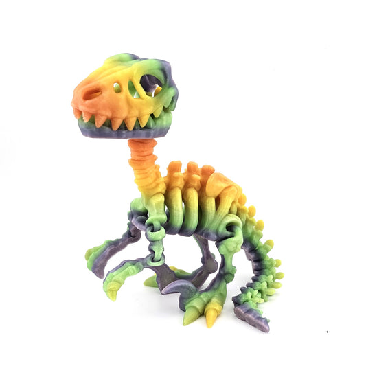 Prospect 3D - Large Raptor Skeleton – 3D Printed Dinosaur Fossil Model (Bone Yard Collection)