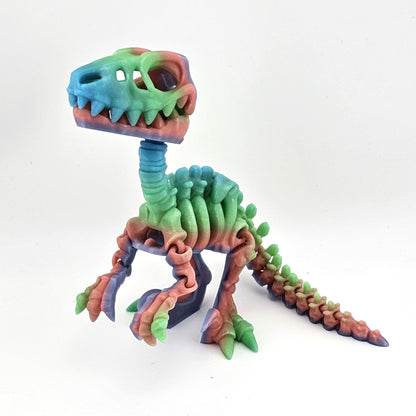 Prospect 3D - Large Raptor Skeleton – 3D Printed Dinosaur Fossil Model (Bone Yard Collection)