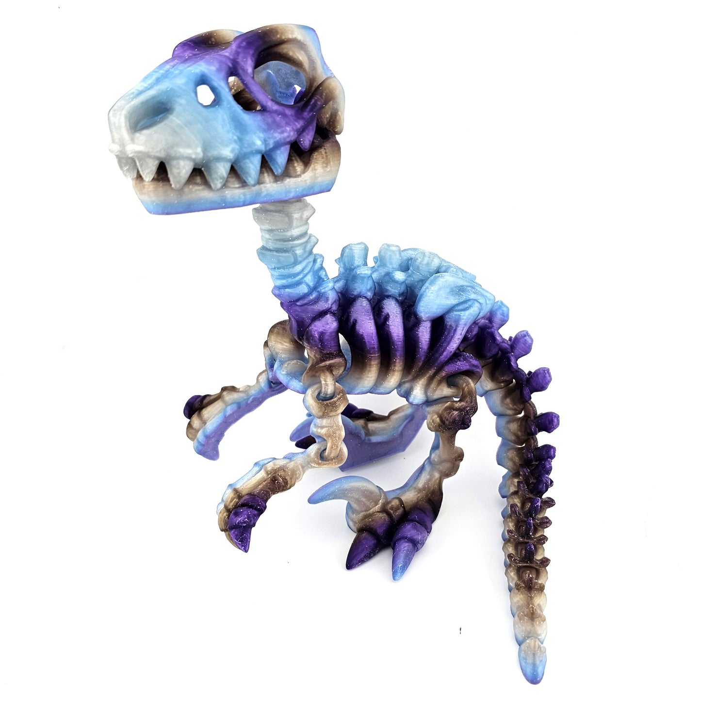 Prospect 3D - The Bone Yard - Jumbo Blue's 9 Inches Tall Dinosaur Skeleton with Detailed Bone Structure and Playful Grin for Dino Enthusiasts