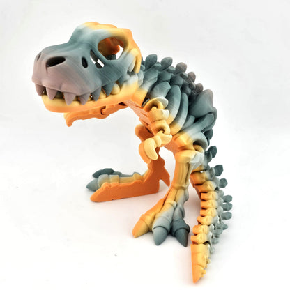 Prospect 3D - The Bone Yard - Large Terry's 5 Inches Tall Dinosaur Skeleton with Detailed Bone Structure and Playful Grin for Dino Enthusiasts