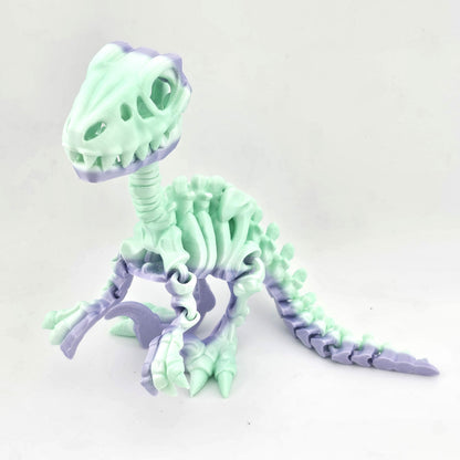 Prospect 3D - Large Raptor Skeleton – 3D Printed Dinosaur Fossil Model (Bone Yard Collection)