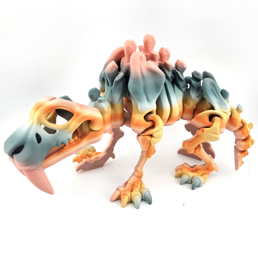 Prospect 3D - Jumbo Sabertooth Skeleton – 3D Printed Fossil Model (Bone Yard Collection)