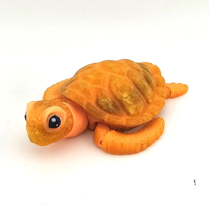 Prospect 3D - Baby Sea Turtle Articulated Figure - 3D Printed - Sea Turtle Shores Collection - 5x4.75x1.5 Dimensions